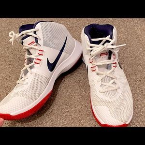 Nike Air Precision 2017 White, Red, and Black